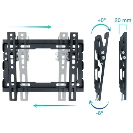 Tooq Soporte de Pared Inclinable LP1044T-B para TV de 23-43 pulgadas Tooq Soporte de Pared Inclinable LP1044T-B para TV de 23-43 pulgadas